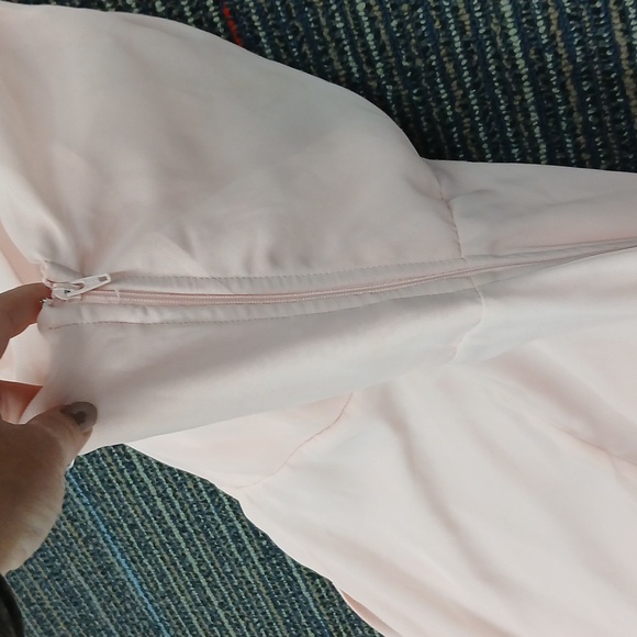 NWT Birdy Pink Kira Chiffon Dress Lg - Picture 5 of 7